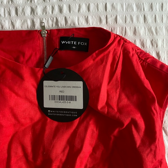 NWT Whitefox ‘Celebrate You’ Linen Mini Dress - Picture 5 of 6